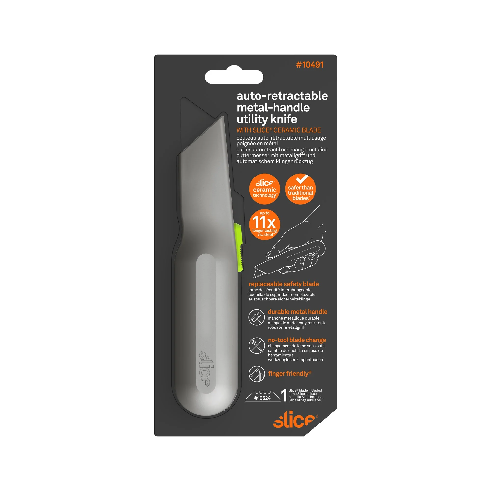 Auto-Retractable Metal-Handle Utility Knife - Image 5