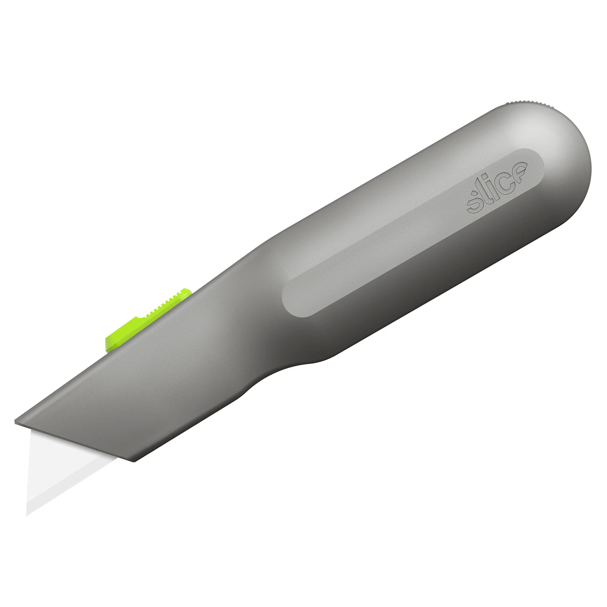 Auto-Retractable Metal-Handle Utility Knife with Pointed Tip Blade - Image 2