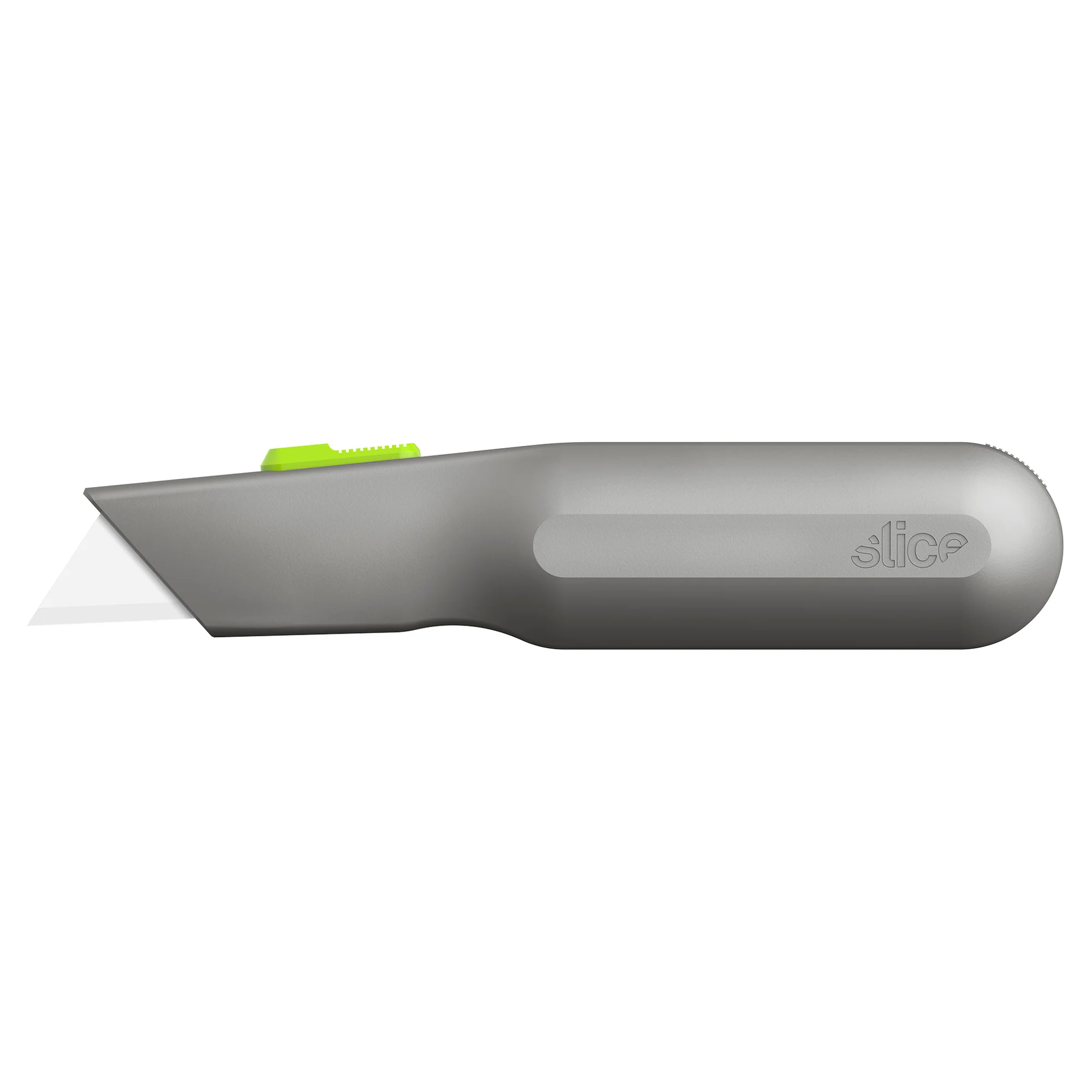 Auto-Retractable Metal-Handle Utility Knife with Pointed Tip Blade - Image 3