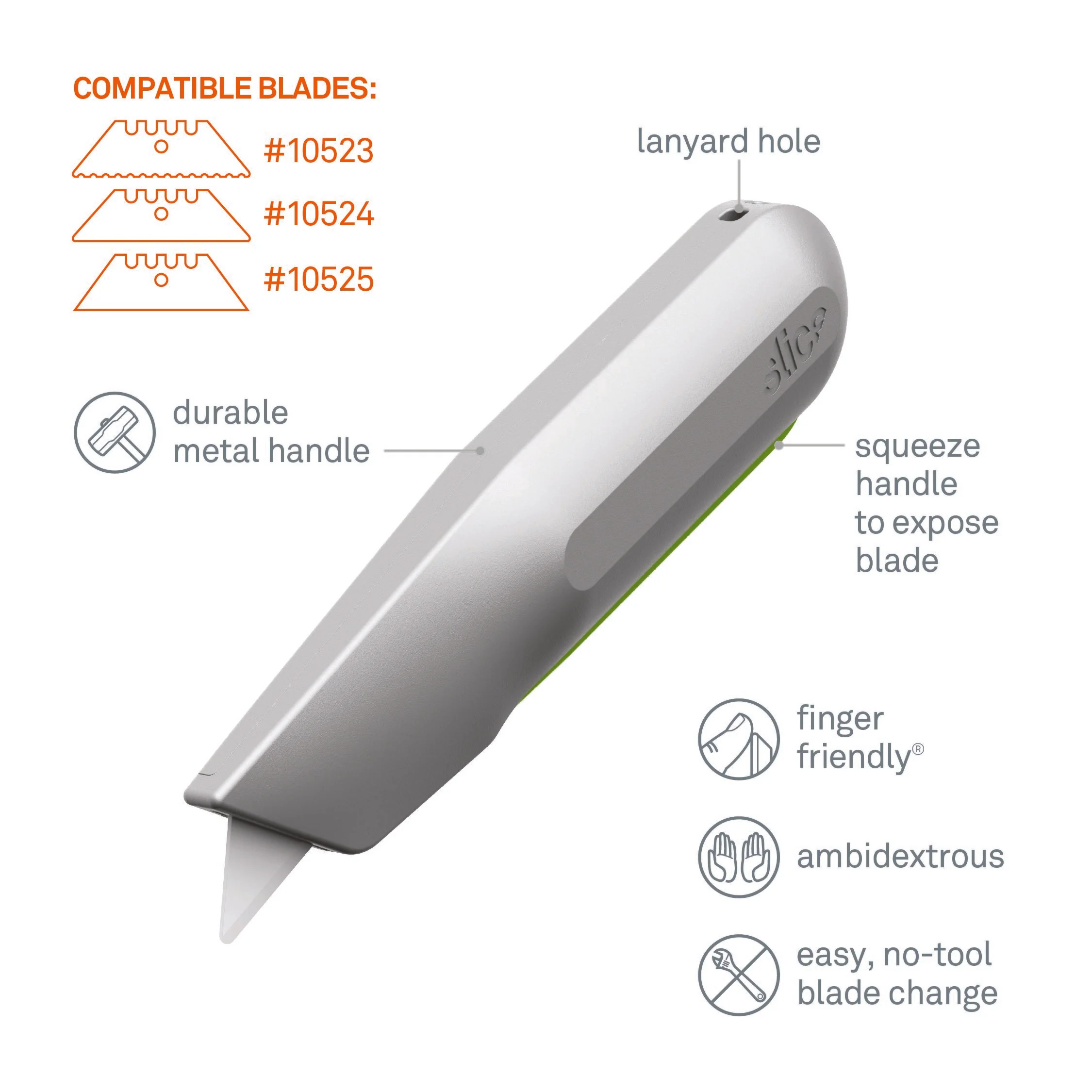 Auto-Retractable Metal-Handle Squeeze Knife - Image 10