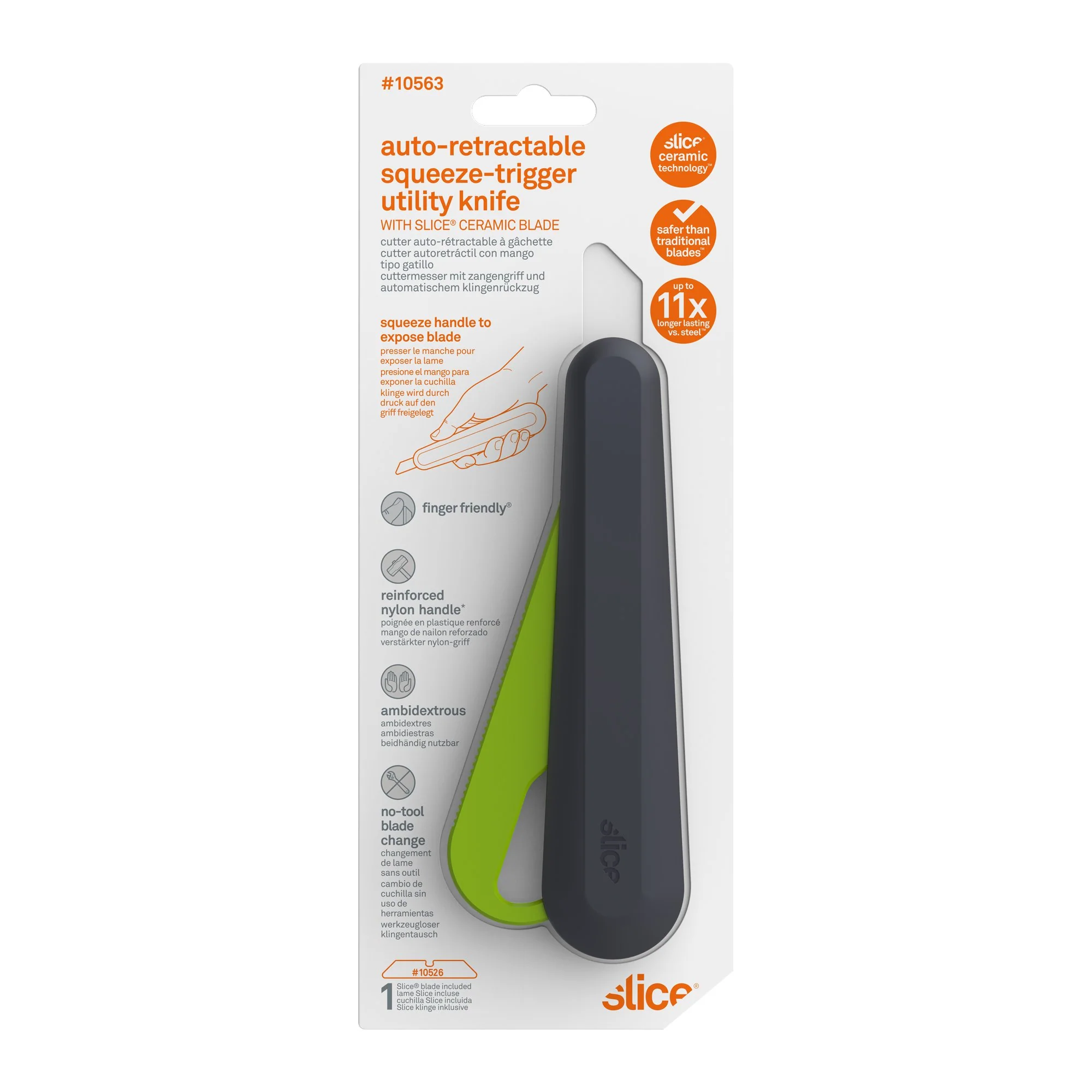 Auto-Retractable Squeeze-Trigger Utility Knife - Image 7