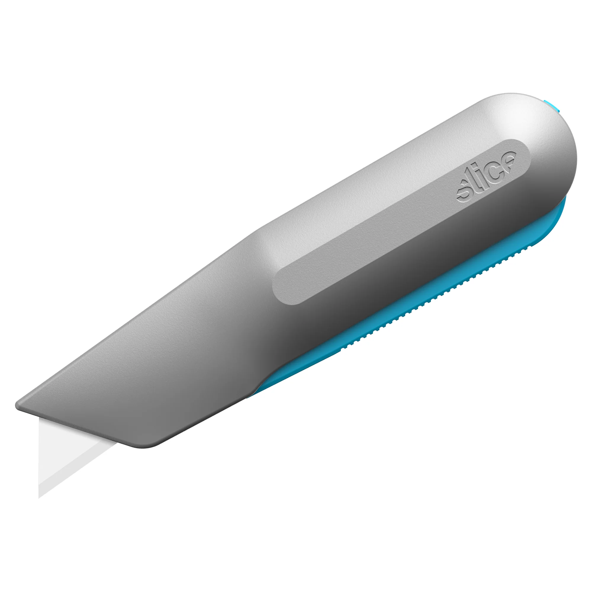 Smart-Retracting Metal-Handle Squeeze Knife with Pointed Tip Blade - Image 2